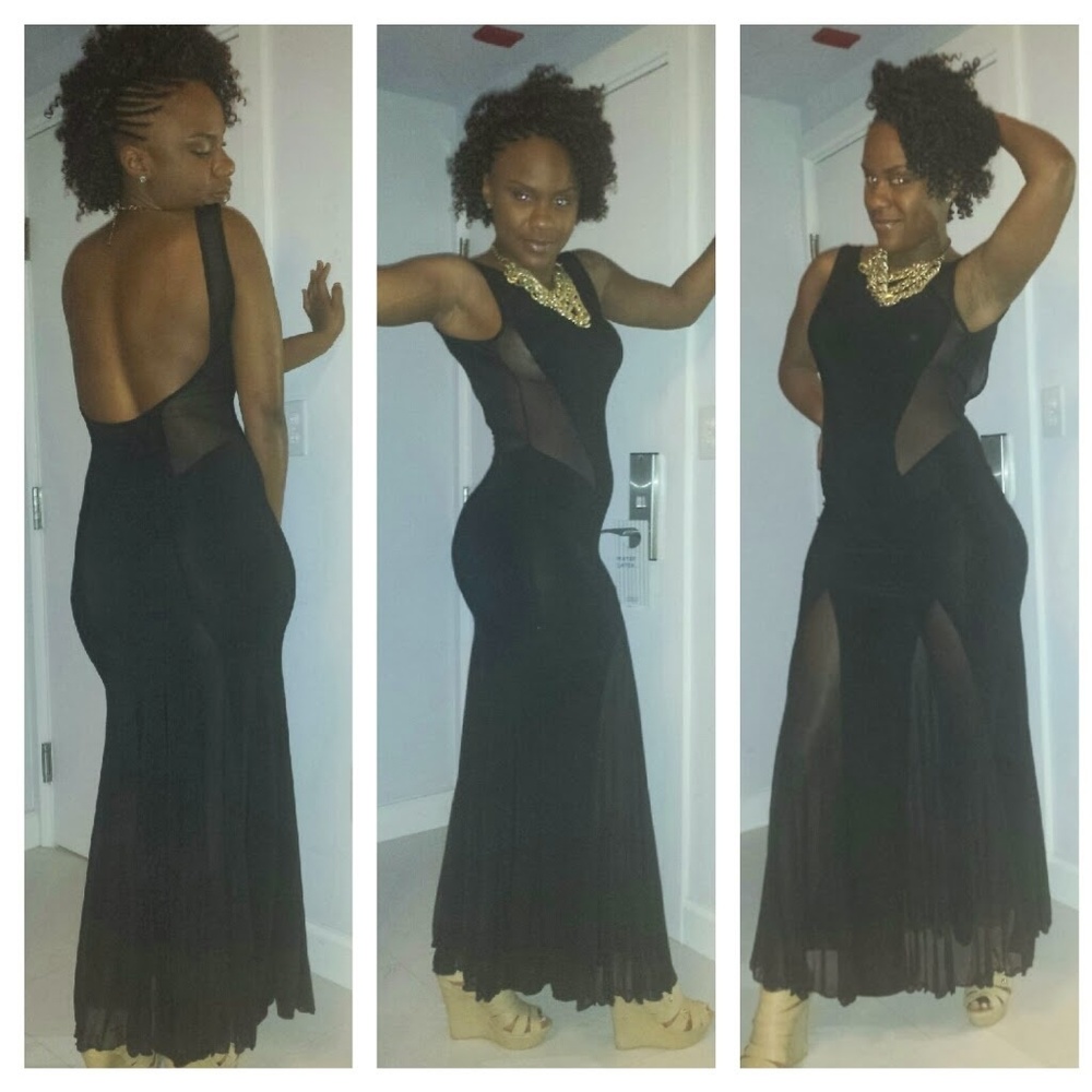 beautiful long black dress